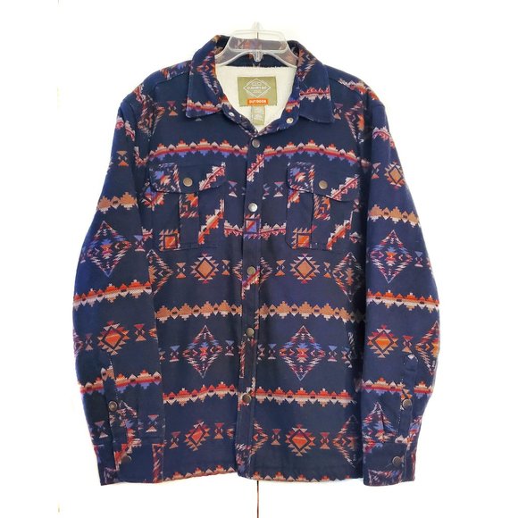 St. John's Bay Other - St. John's Bay Outdoor Southwestern Sherpa Shacket Jacket